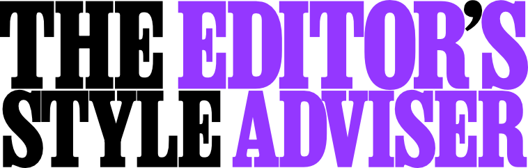 Banner image logotype: 'The Editor's Style Adviser' [Service Mark]