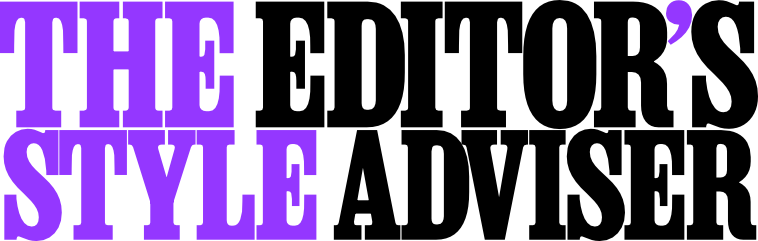 Banner image logotype: 'The Editor's Style Adviser' [Service Mark]